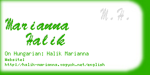 marianna halik business card